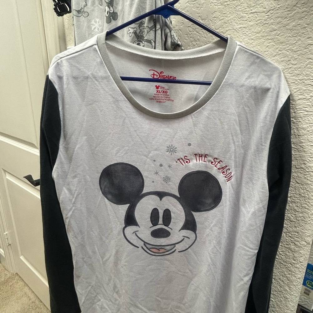 Disney Mickey Mouse Long Sleeve Jammies - “tis the season”